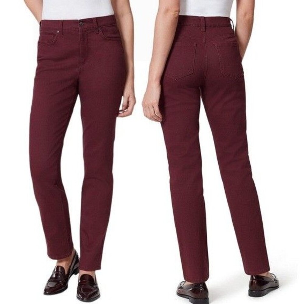 NWT Gloria Vanderbilt® Amanda ORIGINAL SLIMMING  Jeans RED 6 SHORT